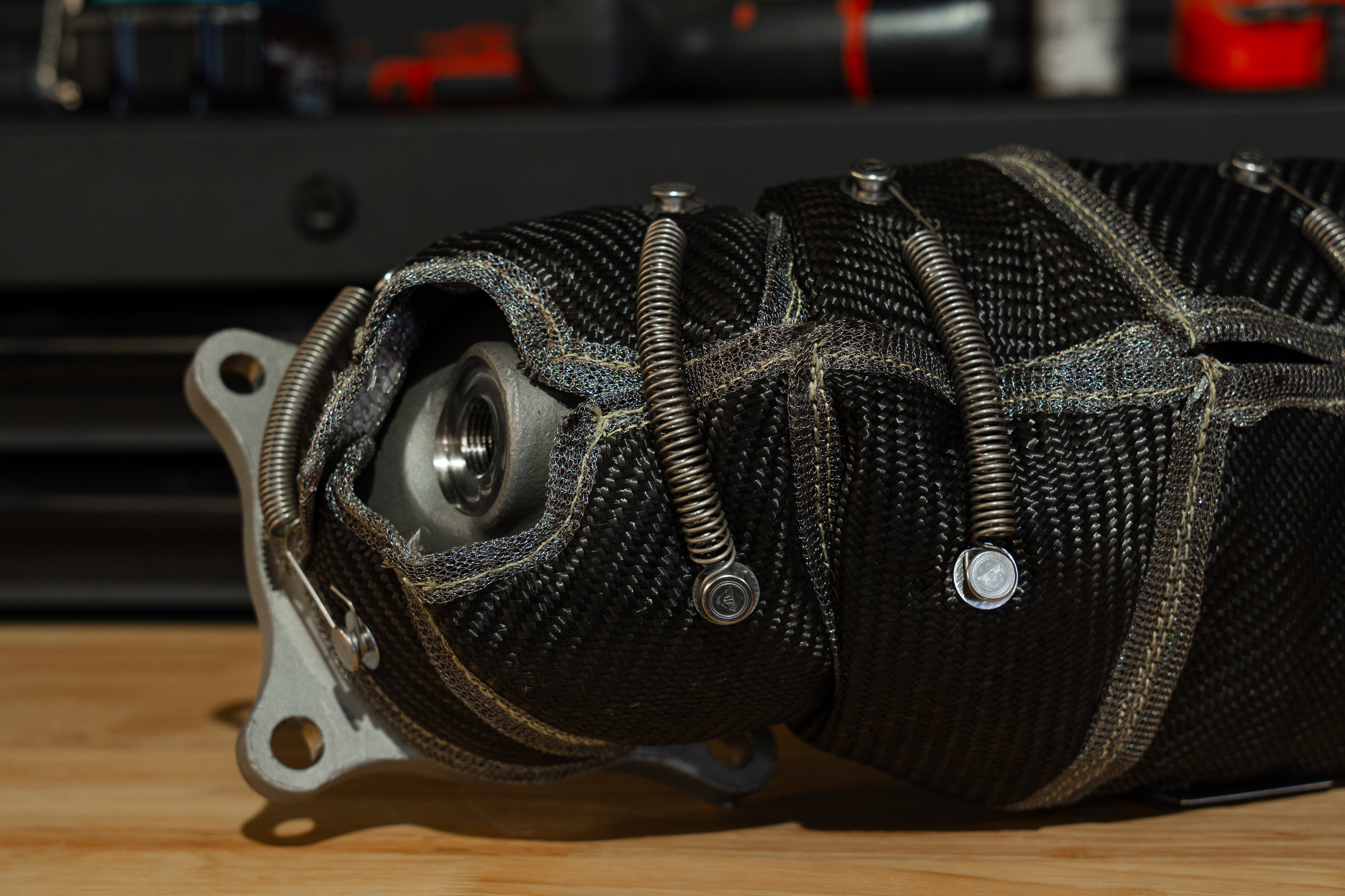 TSP x PTP Form Fitting Lava Downpipe Blanket for 2017+ Honda/Acura - TSP HEDP - FK8 Accord TLX RDX