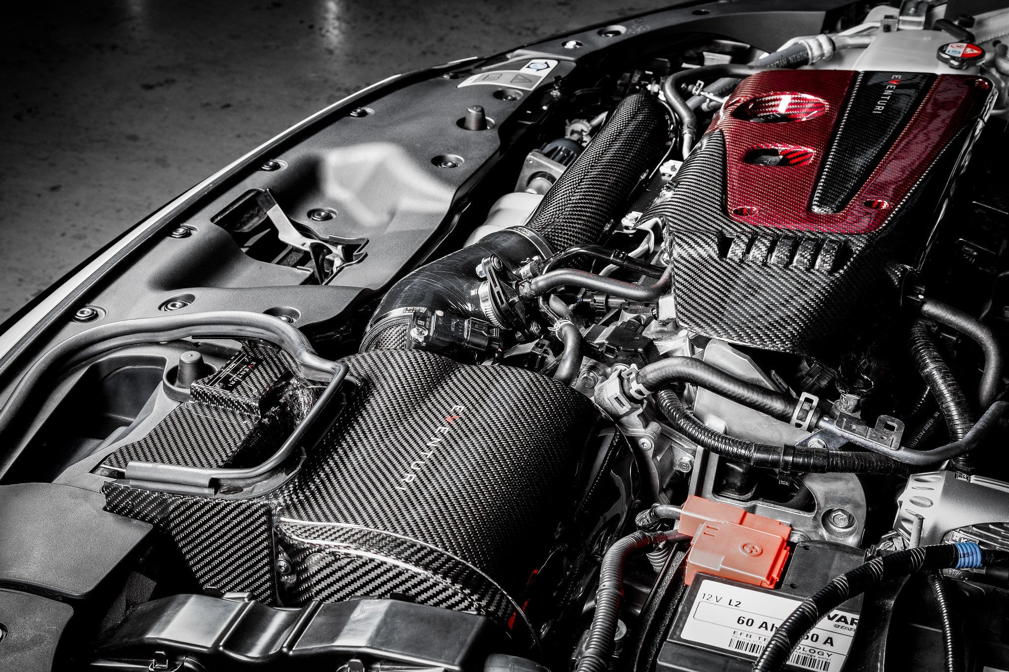 Eventuri FK8 Civic Type-R Black Carbon Intake System - V2