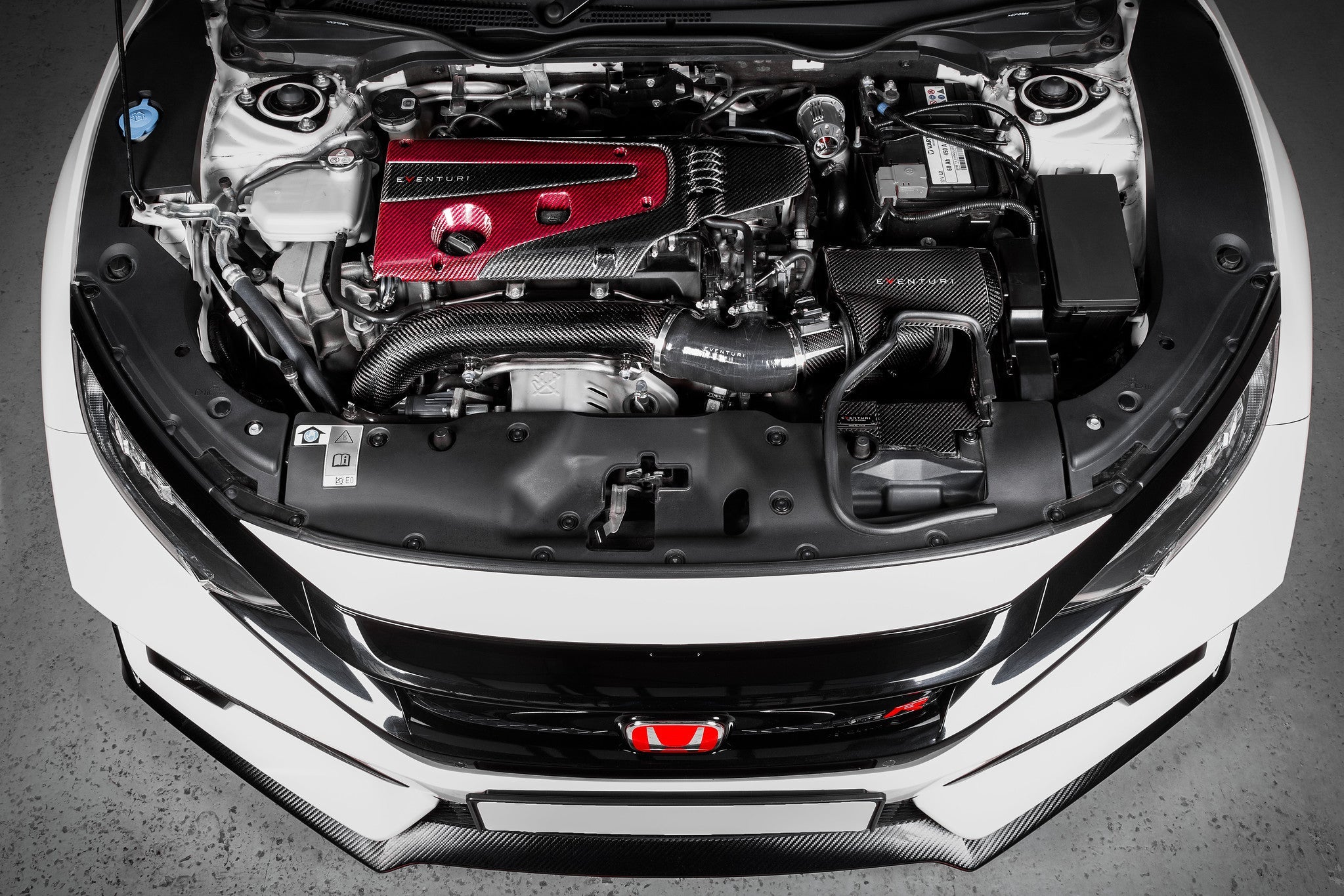 Eventuri FK8 Civic Type-R Black Carbon Intake System - V2