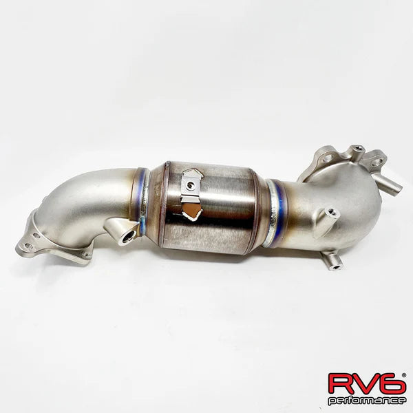 RV6 GESi G-Sport Catted Downpipe for 2022+ Civic / Integra / Accord 1.5T