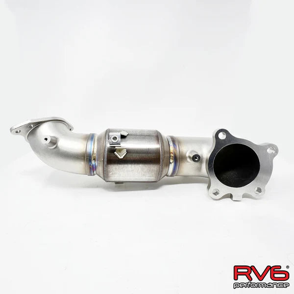 RV6 GESi G-Sport Catted Downpipe for 2022+ Civic / Integra / Accord 1.5T