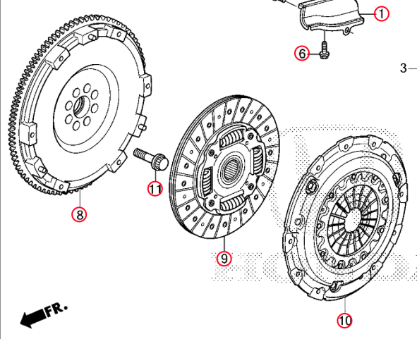 Honda Genuine Clutch Kit for 2022+ Honda Civic Si / 2023+ Acura Integra 1.5T