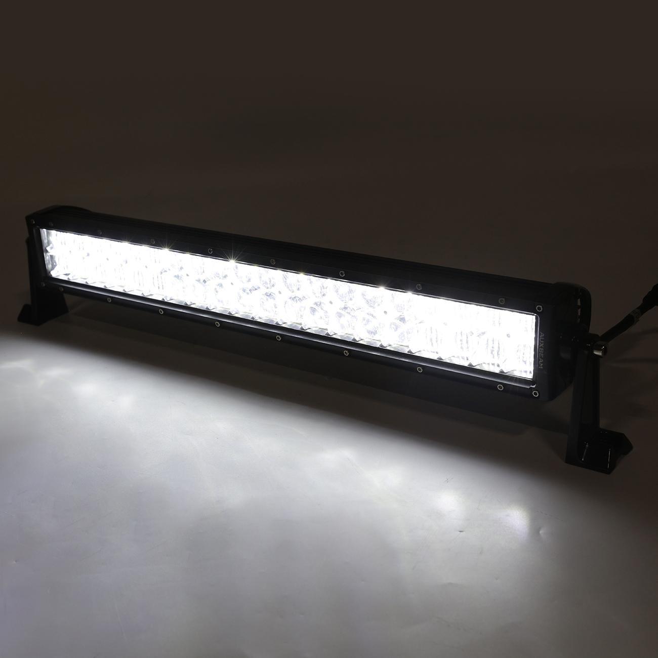 Auxbeam V-Series 22" RGB LED Light Bar – Straight/Curved, Color-Changing, Off-Road