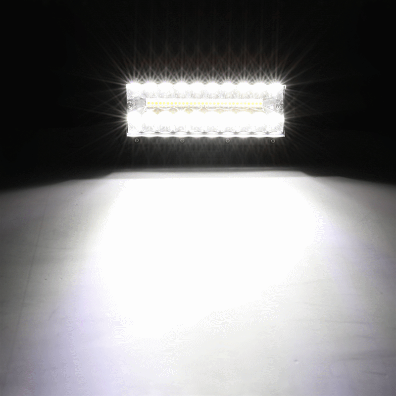 Auxbeam 6 Modes Series 7" LED Light Bar – 150W, White & Amber
