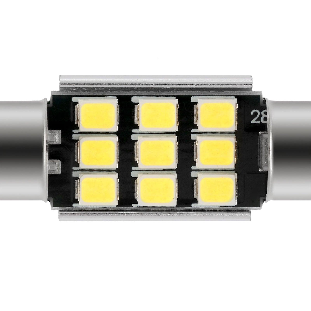Auxbeam 36mm DE3174 Festoon LED Interior Light Bulbs – 2.7W, 300LM, 6500K White (2 Pack)
