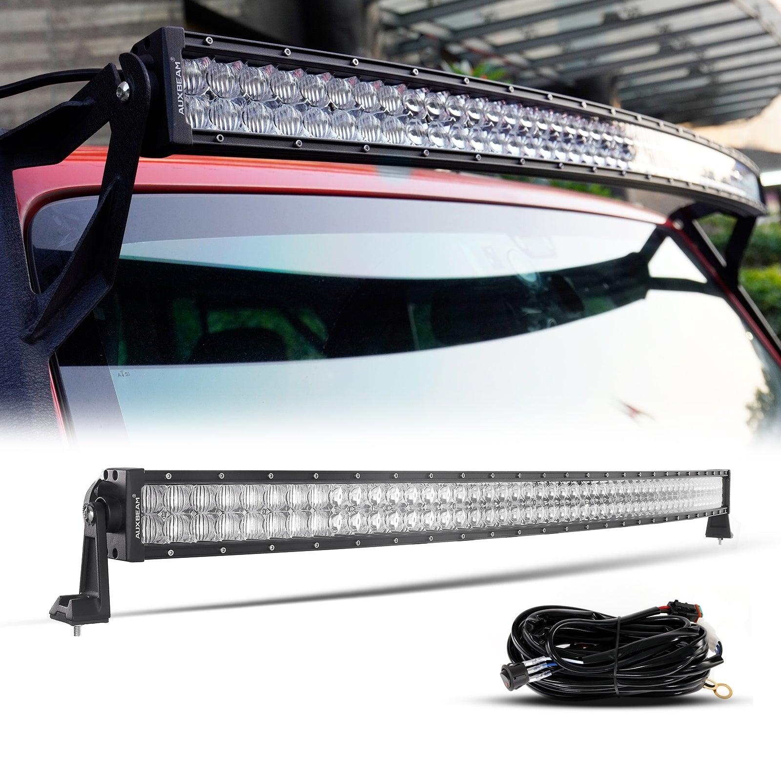 Auxbeam 5D Series 50" LED Light Bar – Straight/Curved, Double Row, Combo Beam