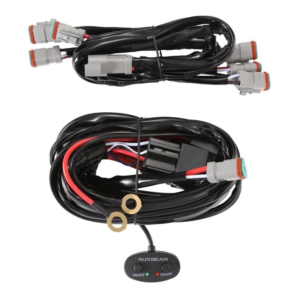 Auxbeam 6-LED Pod Light Wiring Harness Kit – 3-Pin DT Plug