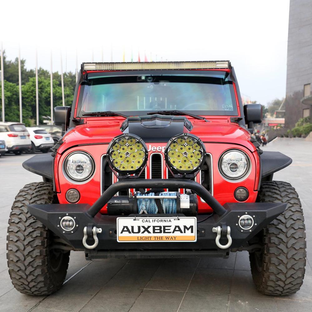 Auxbeam 8.5" 150W Round LED Driving Lights – Spot Beam, Off-Road (2 Pack)