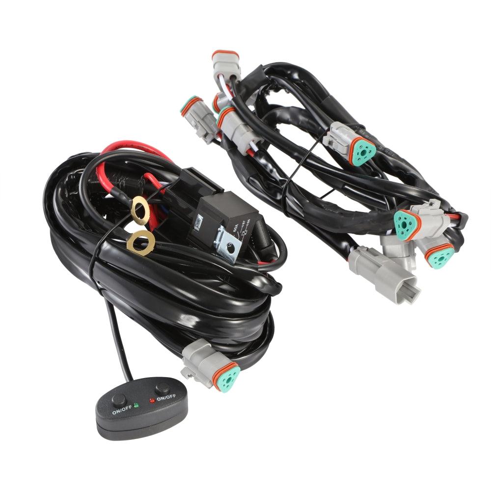 Auxbeam 8-LED Pod Light Wiring Harness Kit – 3-Pin DT Plug