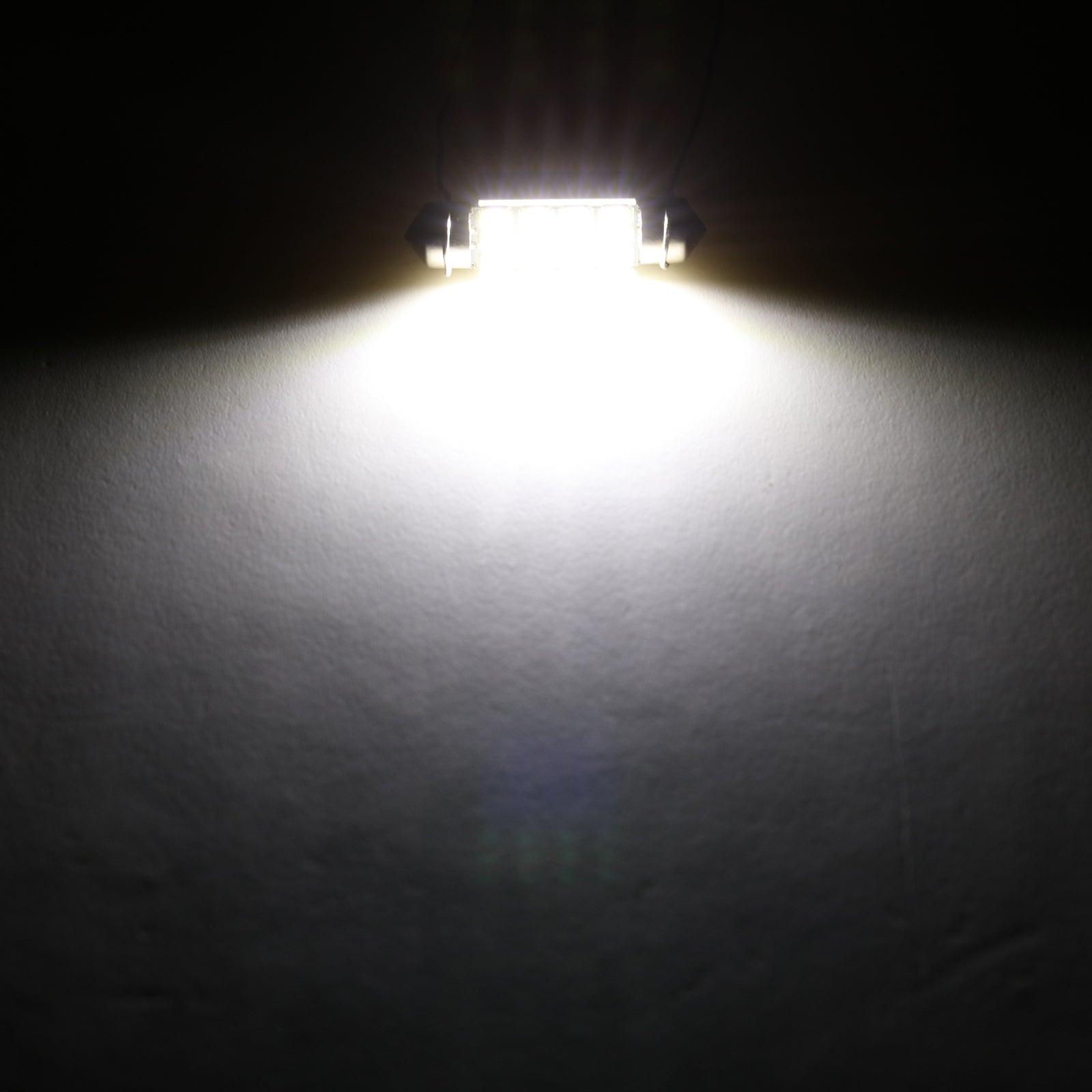 Auxbeam 39mm DE3174 Festoon LED Interior Light Bulbs – 2.7W, 400LM, 6500K White (2 Pack)
