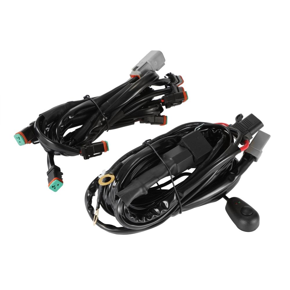 Auxbeam 8-LED Pod Light Wiring Harness Kit – 2-Pin DT Plug