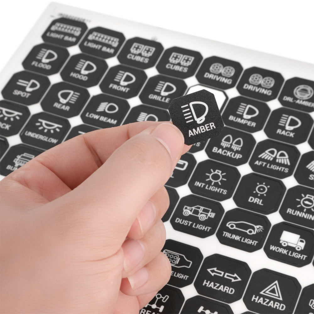 Auxbeam 160 Universal Stickers for AS Series Switch Panel