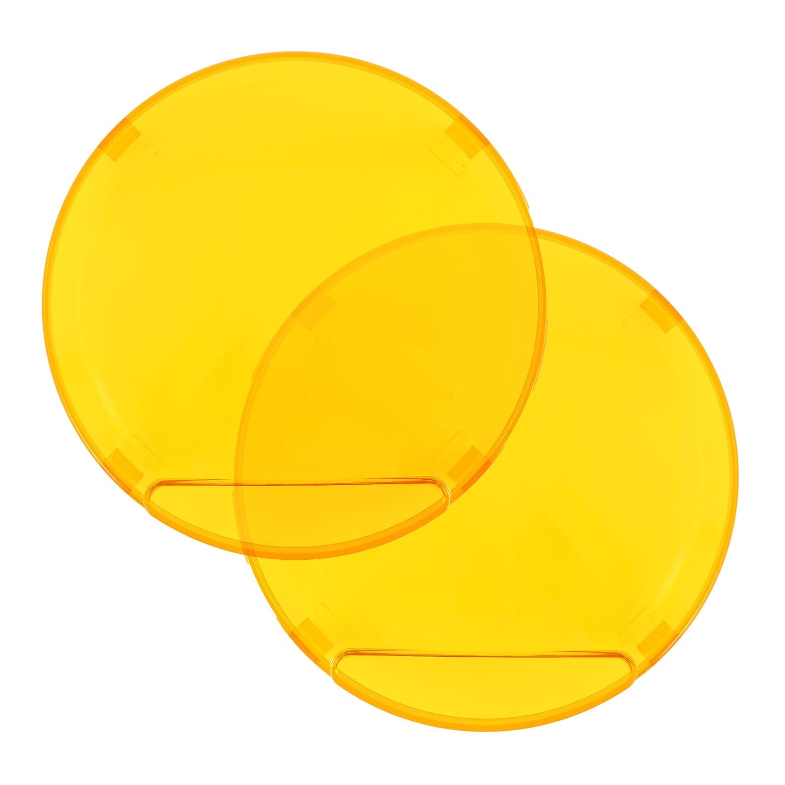 Auxbeam 7" Round LED Light Covers – Amber (2-Pack)