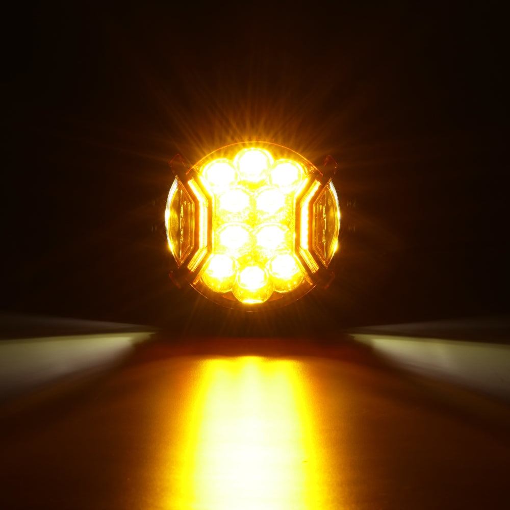 Auxbeam V-ULTRA Series LED Pod Light Covers – 3"/5"/7"/9", Dark Amber