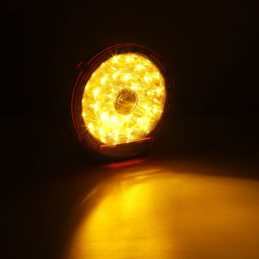 Auxbeam 360 PRO / RAY-L Series LED Driving Light Covers – 7"/9", Dark Amber