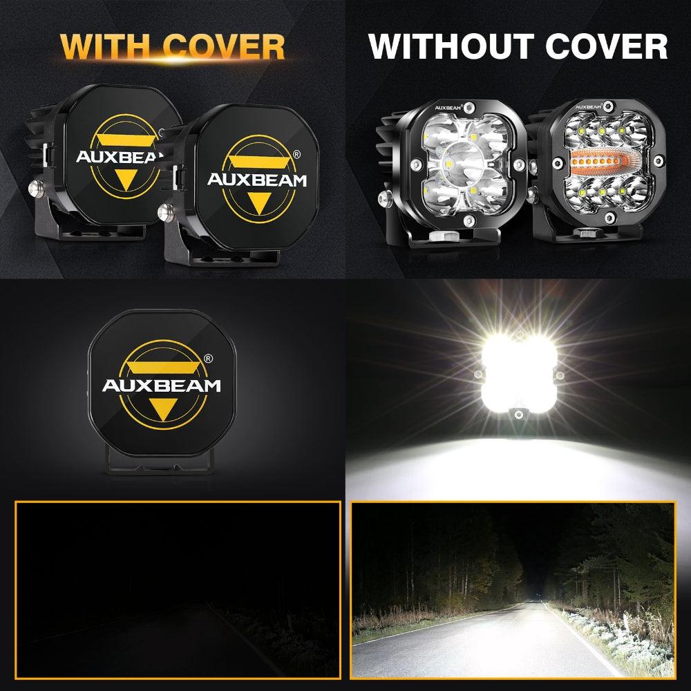 Auxbeam 3" LED Light Covers – Black