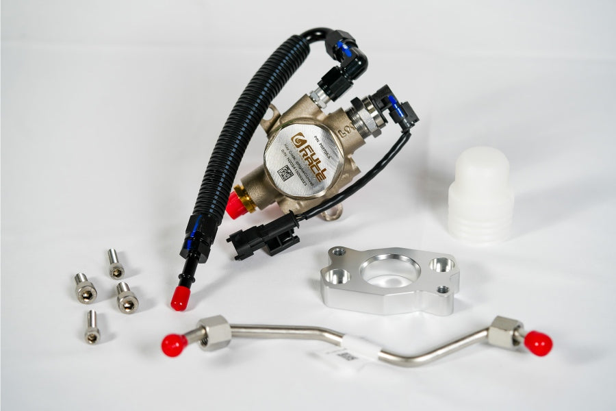 Bolt-on civic type r high-pressure fuel pump with supplied line and hardware