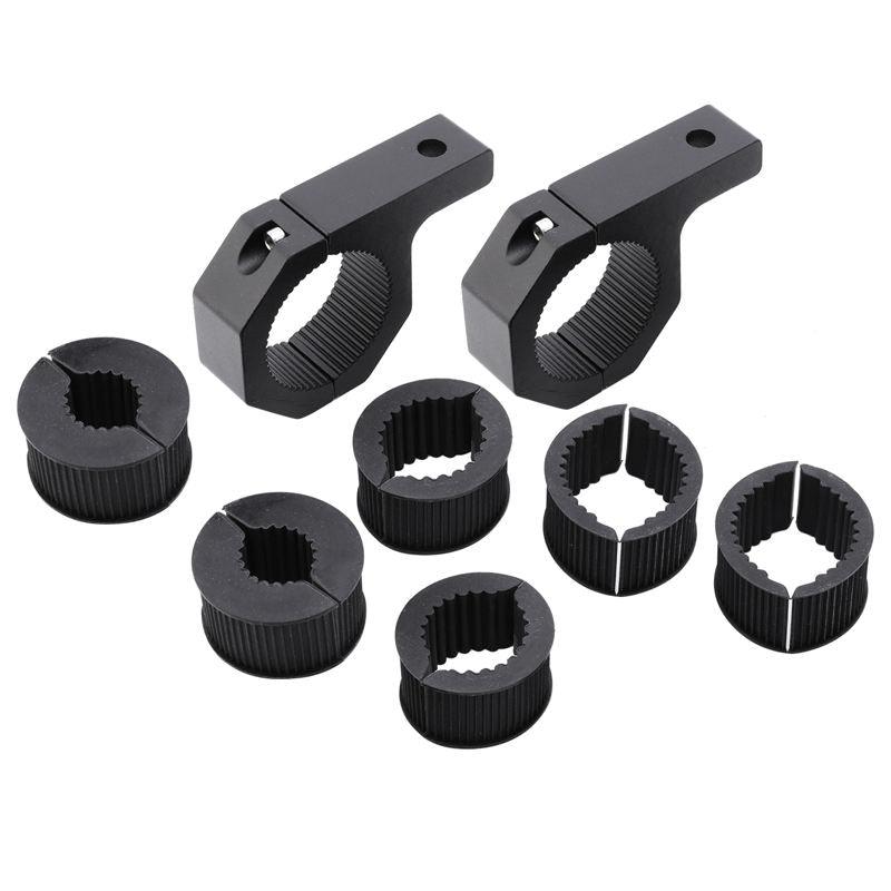 Auxbeam Roll Cage LED Light Bar Mounting Brackets – 1–2 Inch Fitment, 2 Pack
