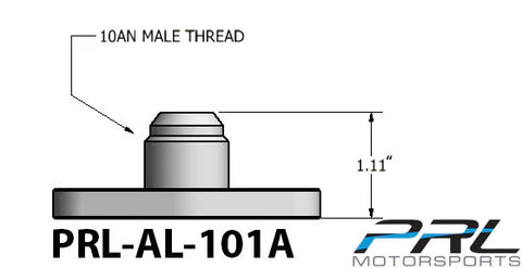 PRL Motorsports T3/T4 Turbo 10AN Ported Oil Drain Flange Standard