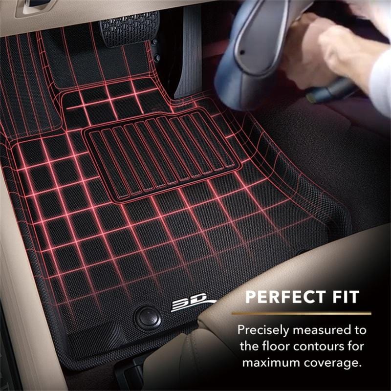 3D MAXpider 2018-2020 Honda Accord Kagu 1st Row Floormat - Black - Two Step Performance