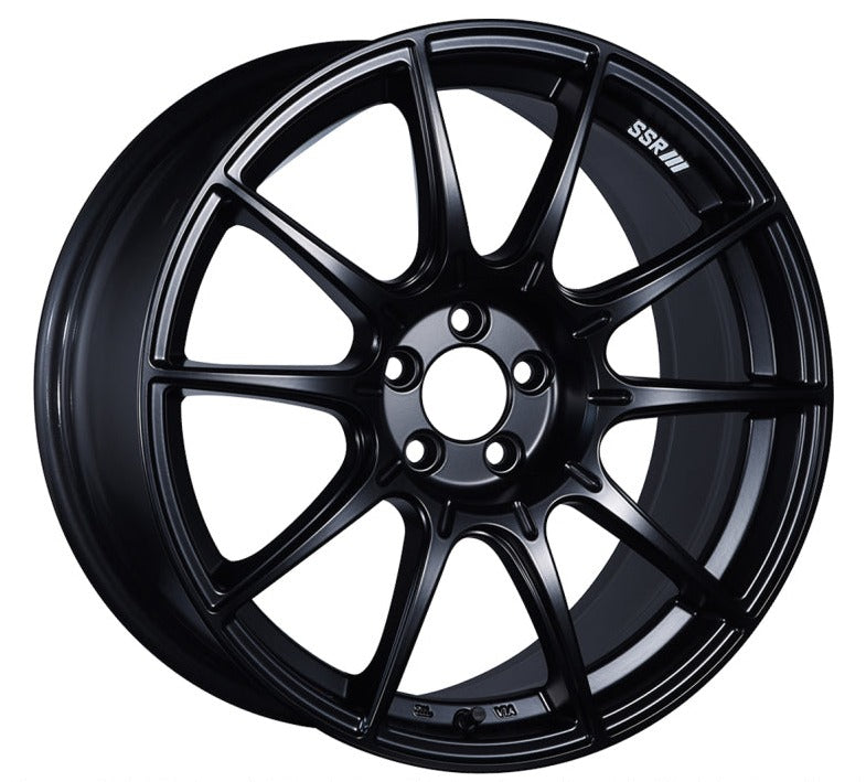 SSR GTX01 17x9 5x114.3 38mm Offset Flat Black Wheel