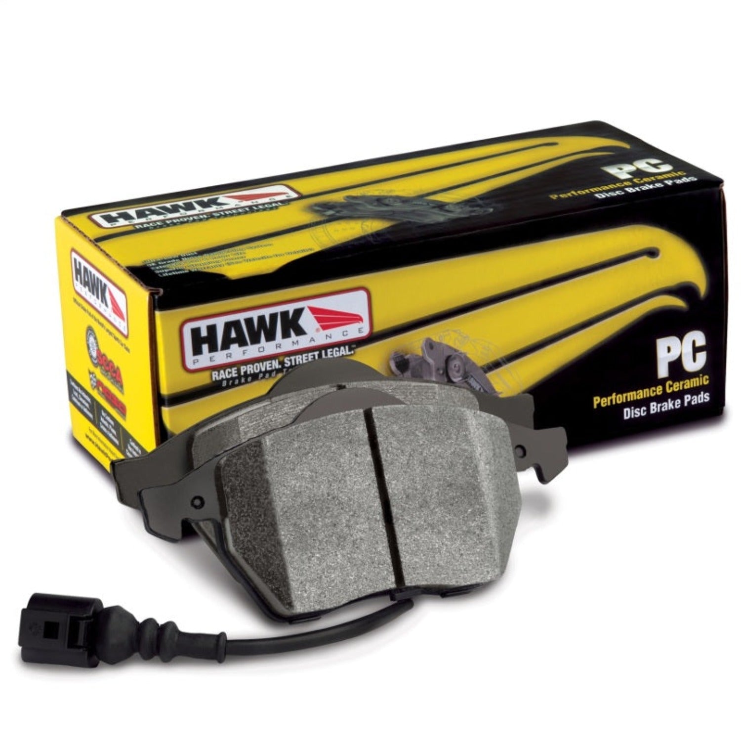 Hawk Performance Ceramic Rear Street Brake Pads for 2016+ Honda Civic