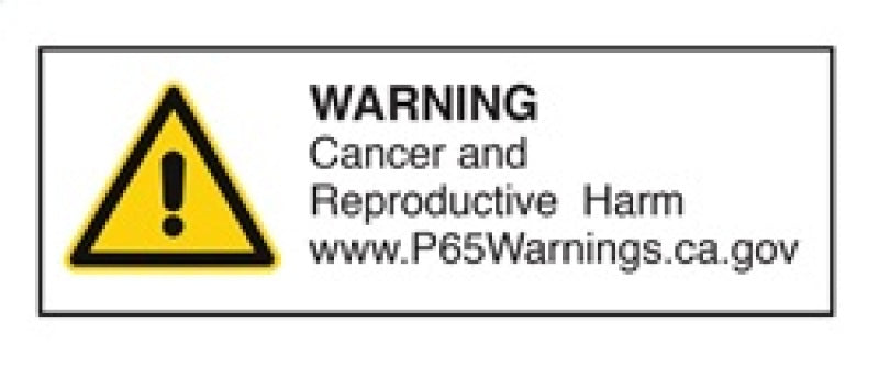 Warning Cancer and Reproductive Harm