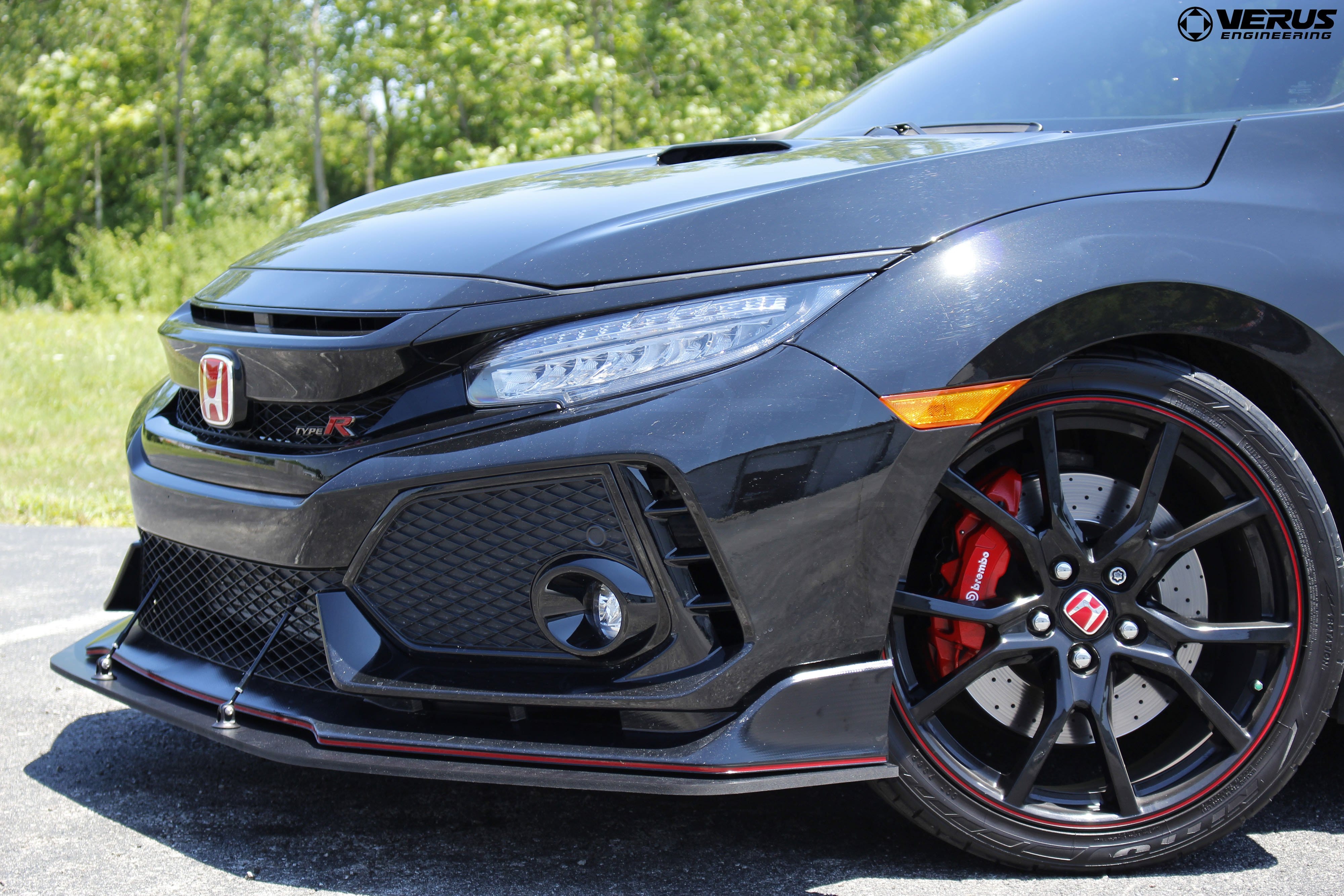 Front Splitter Kit for 2017+ Honda Civic Type R FK8 - Two Step Performance