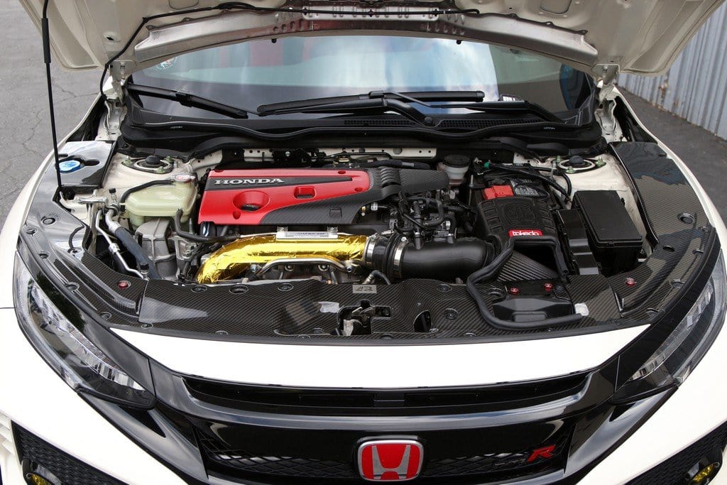 Carbon Fiber Radiator Cooler Plate Kit for 2017+ Honda Civic Type R FK8 - Two Step Performance