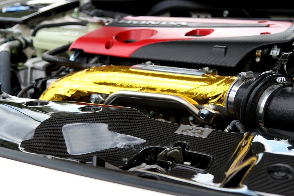 Carbon Fiber Radiator Cooler Plate Kit for 2017+ Honda Civic Type R FK8 - Two Step Performance