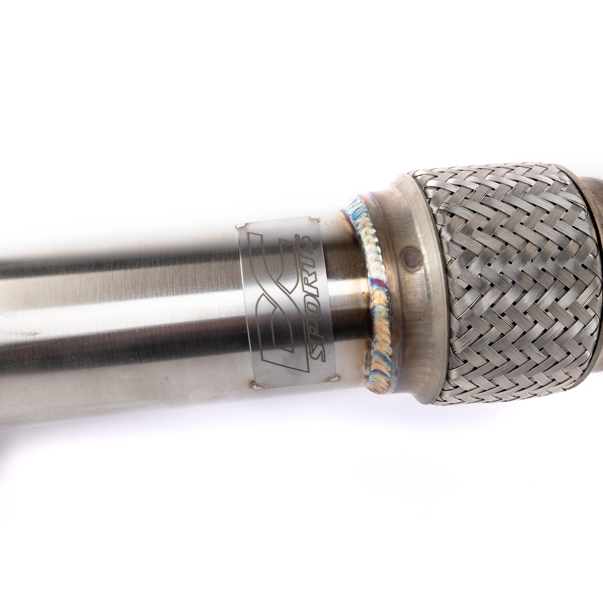 Close view of TIG welded 304 stainless tubing