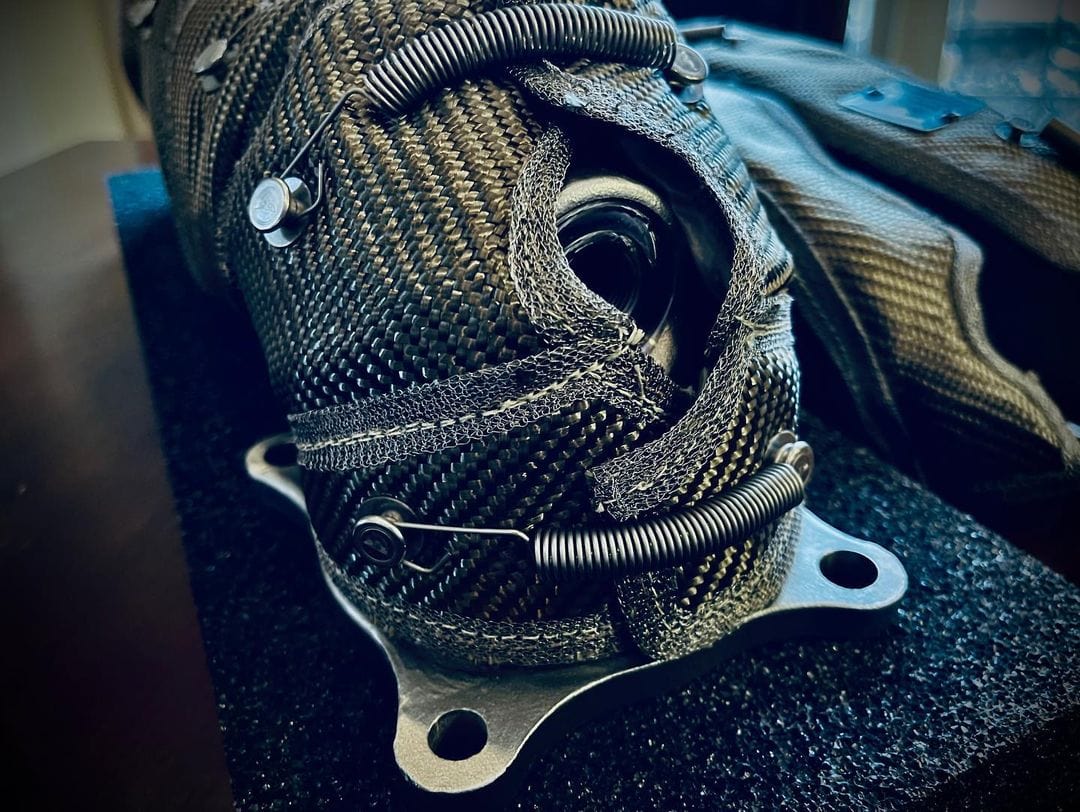 2017+ Acura/Honda Form Fitting Downpipe Blanket - PRL HVDP - FK8 Accord TLX RDX - Two Step Performance