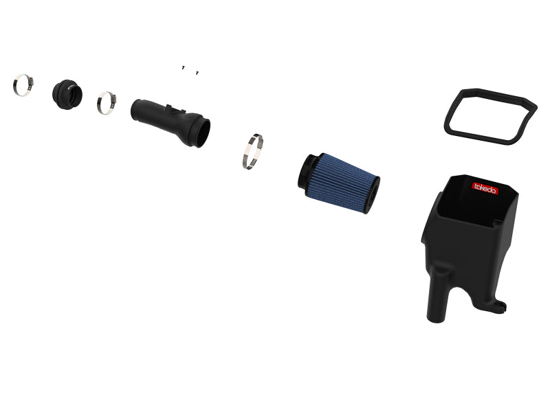 aFe Takeda Intakes Stage-2 Pro 5R AIS 16-19 Honda Civic I4-1.5L (t) disassembled