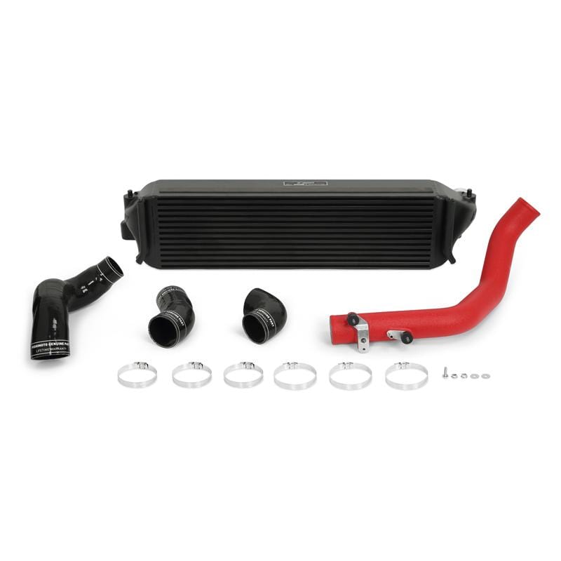 Mishimoto 2017+ Honda Civic Type R Intercooler Kit - Black Intercooler Red Pipes - Two Step Performance