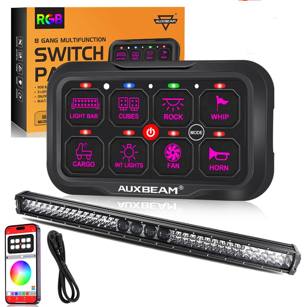 solved panel (c) panel (d) refer to figure 4-27. panel... 8 Gang Switch Panel+32 Inch 5D-PRO Series Combo Dual Row LED Light Bars ...