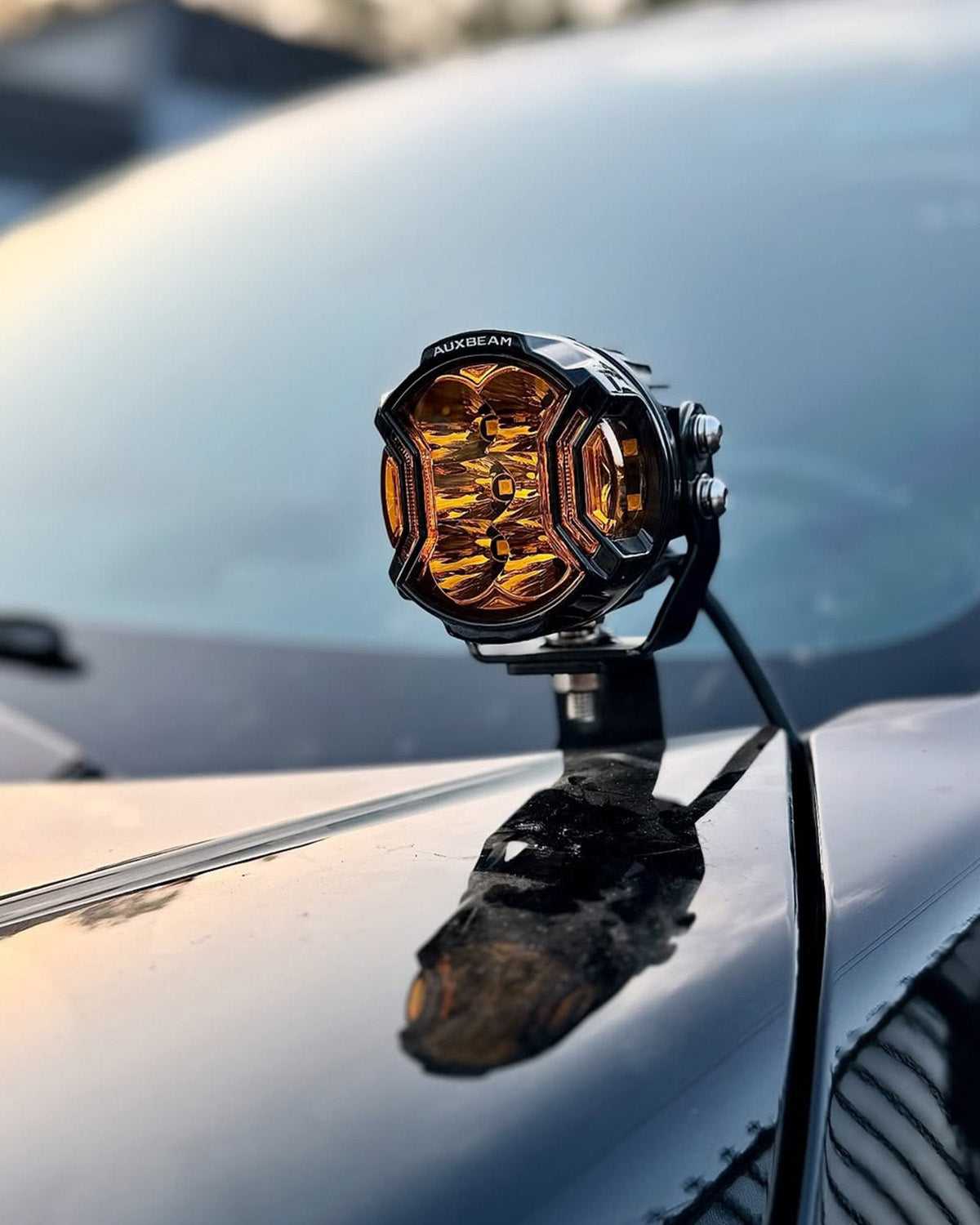 Auxbeam V-ULTRA Series 3" LED Side Shooter Pods – 108W, Amber, Amber DRL