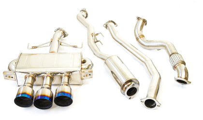 Invidia Q300 Catback Exhaust w/ Triple Tips + Front Pipe for 2017+ Honda Civic Type R [FK8]