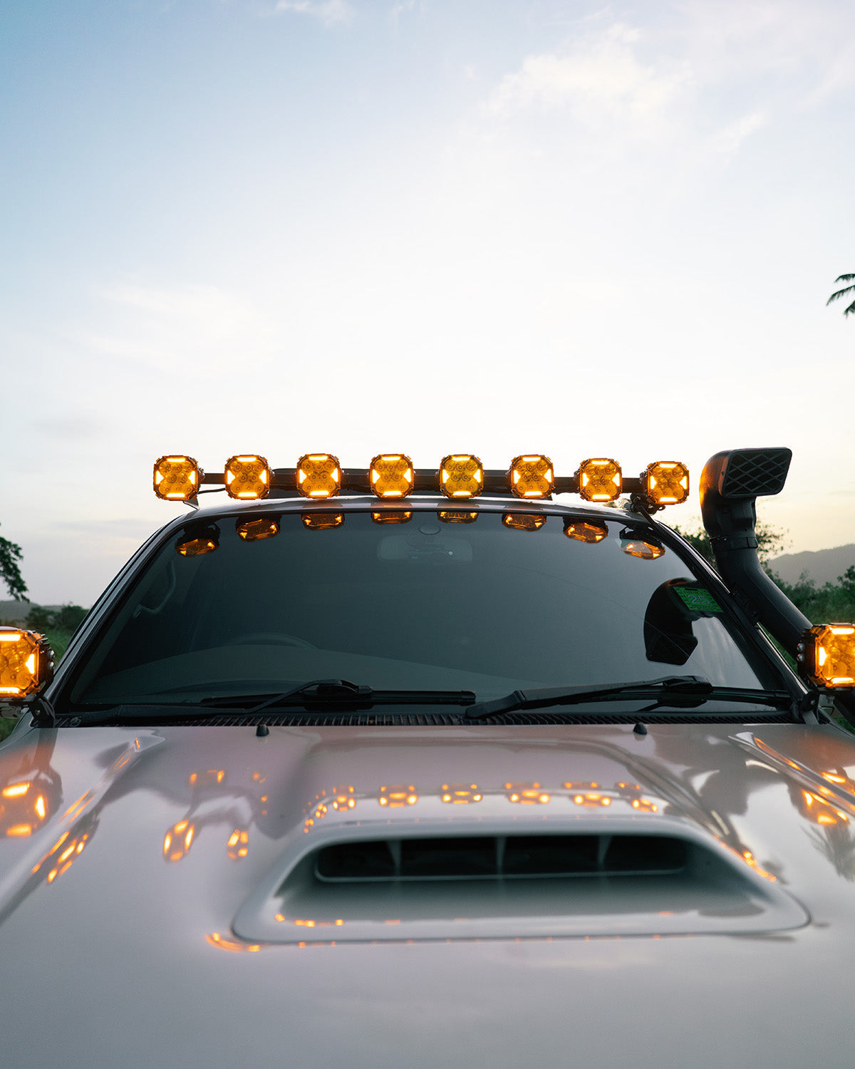 Auxbeam CUBE-Z Series 4" LED Pod Lights – Spot Beam, White DRL & Amber Turn Signal