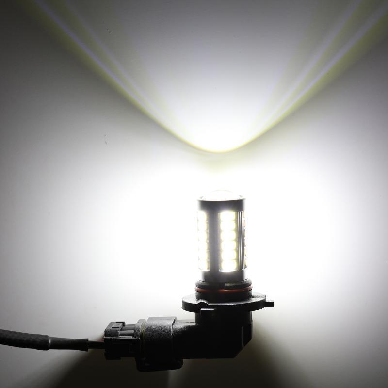 Auxbeam H10 / 9145 / 9140 / HB3 LED Fog Light & DRL Bulbs – 33LED Series, 50W, 4000LM, 6500K White (2 Pack)
