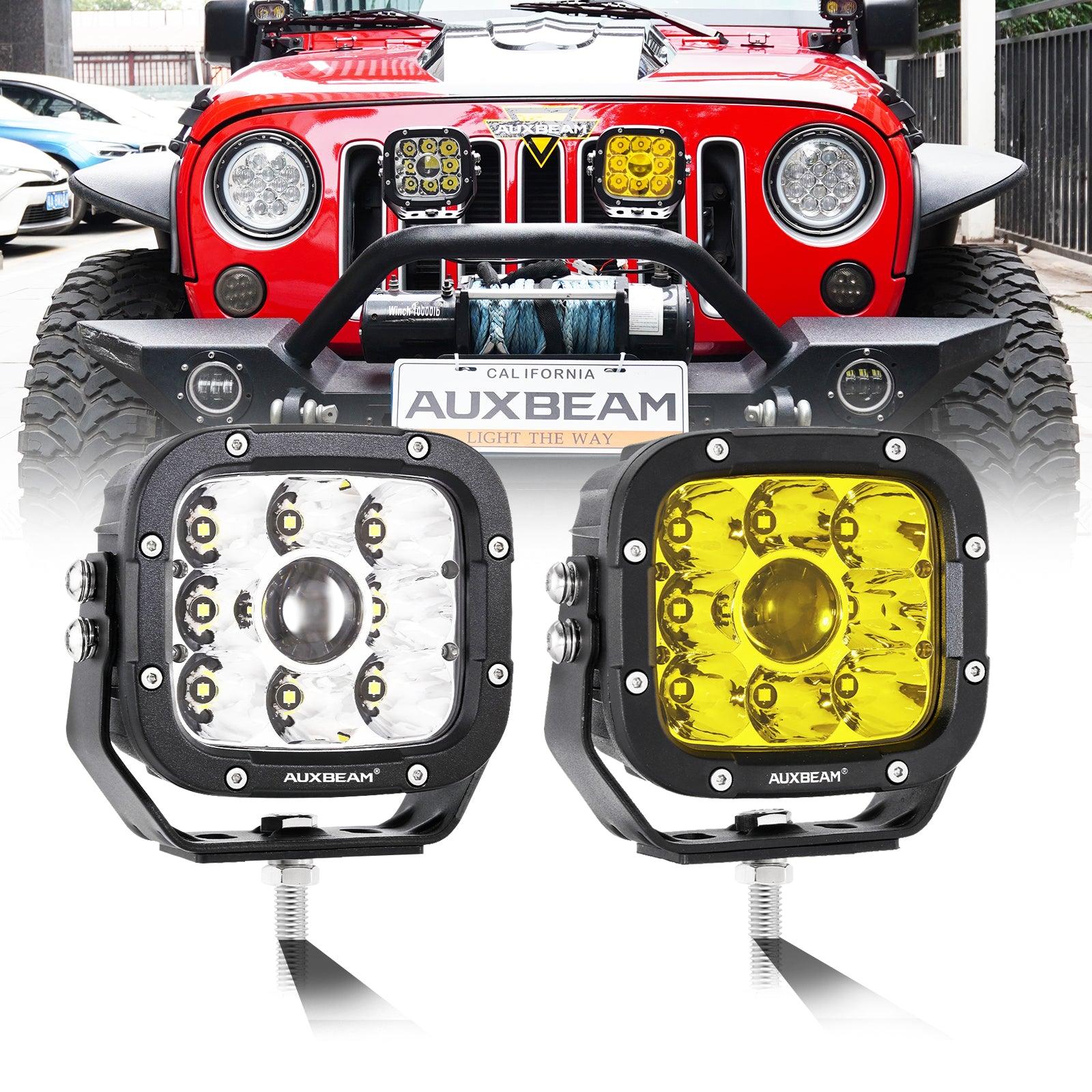 Auxbeam XP-ULTRA Series 5" LED Light Pods – 110W, 11,000LM, White/Amber