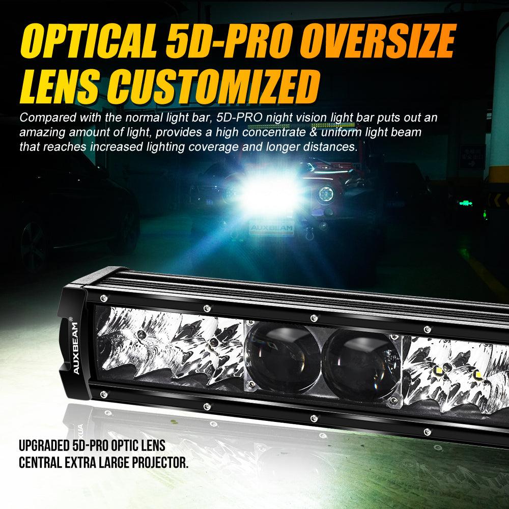 Auxbeam 5D-PRO Series 12" LED Light Bar – 12,000LM, Spot Beam, Off-Road