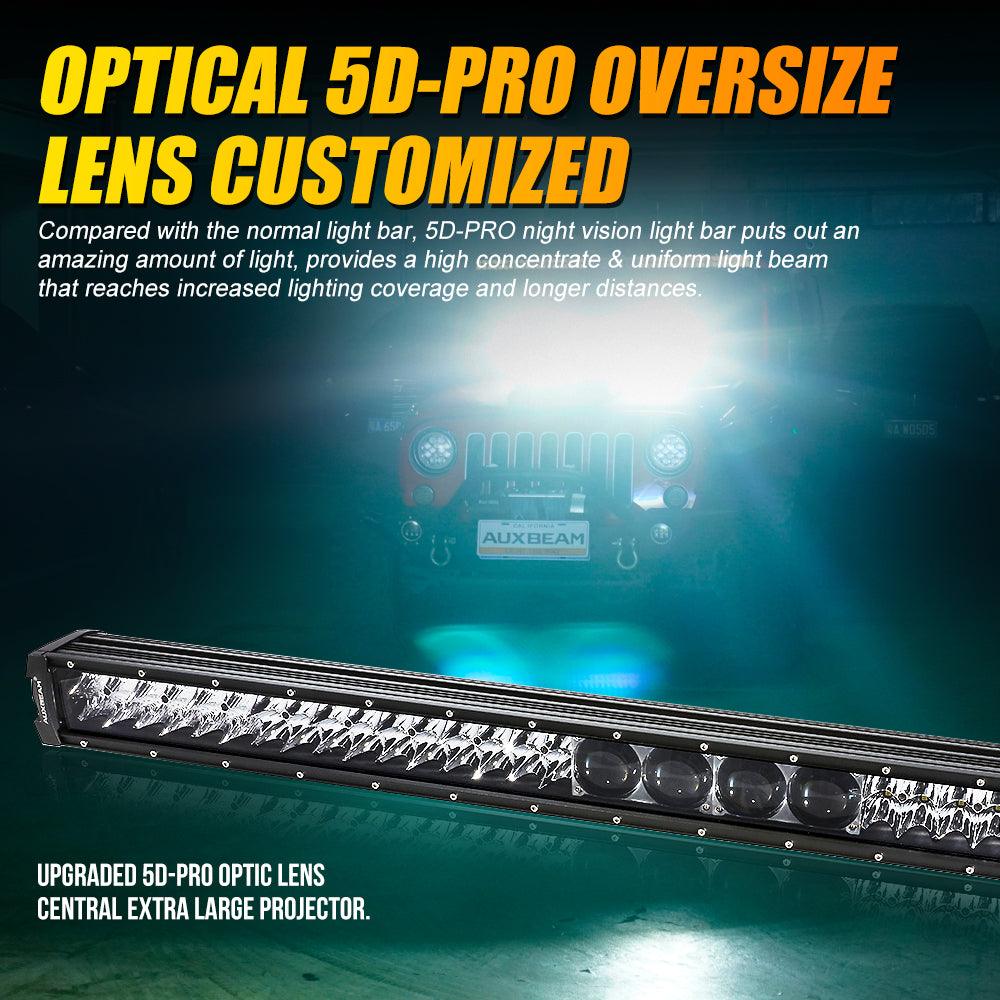 Auxbeam 5D-PRO Series 42" LED Light Bar – 44,000LM, Spot Beam, Off-Road