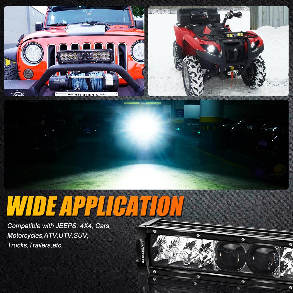 Auxbeam 5D-PRO Series 12" LED Light Bar – 12,000LM, Spot Beam, Off-Road