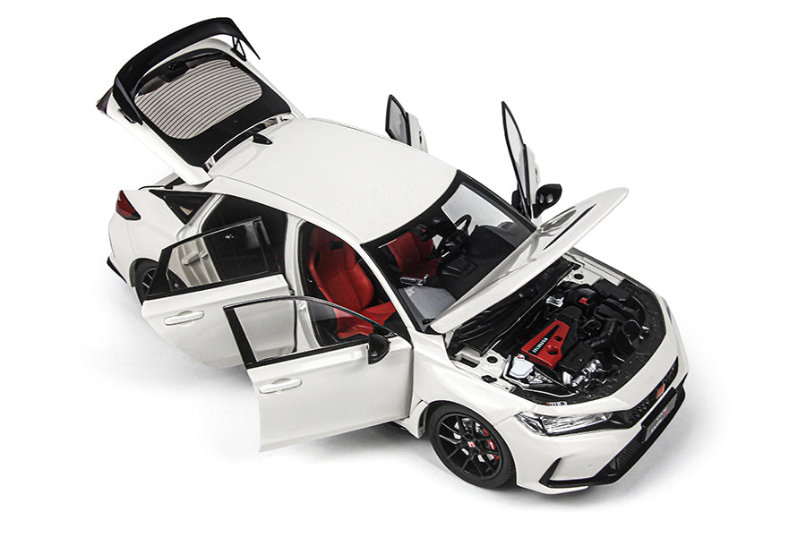 1:18 Honda Civic Type-R FL5 2023 Detailed Diecast Model Car/Collectible - Championship White