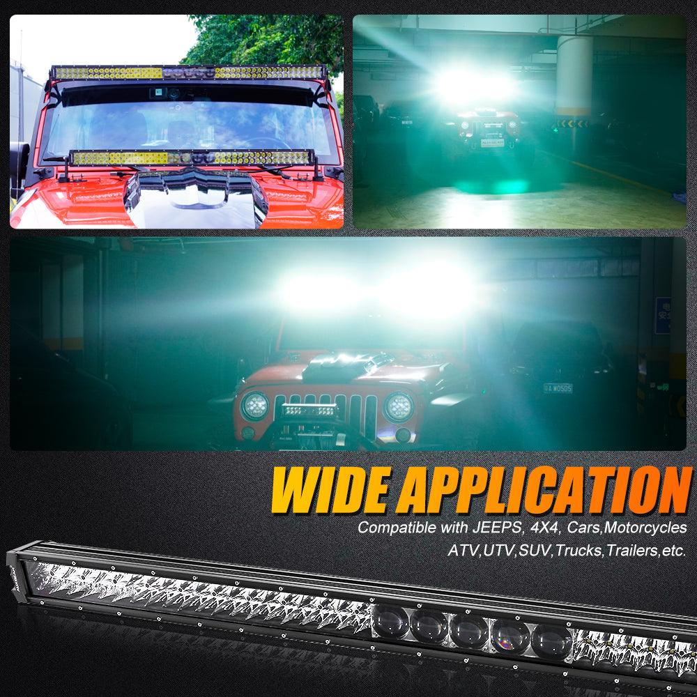 Auxbeam 5D-PRO Series 52" LED Light Bar – 55,000LM, Spot Beam, Off-Road