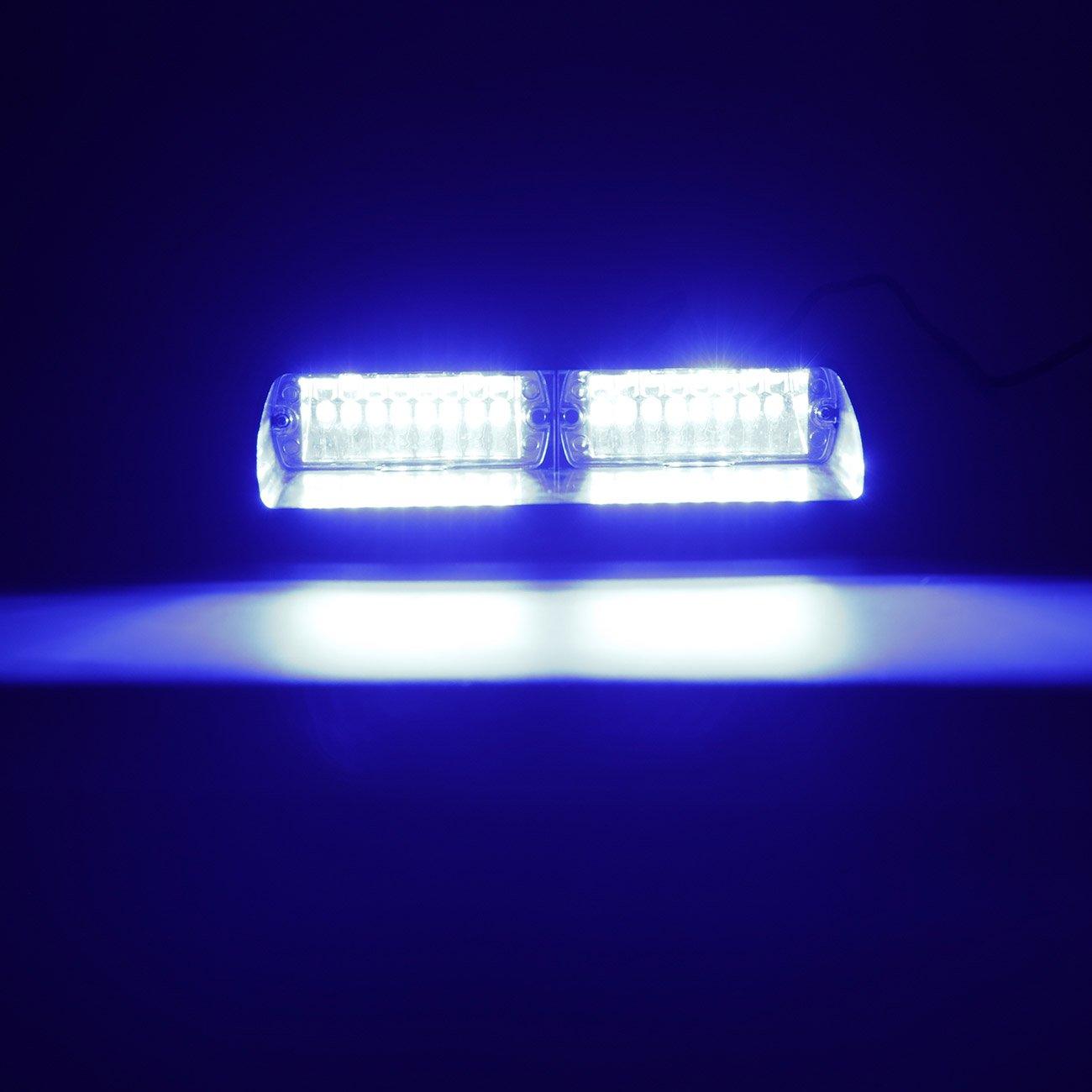 Auxbeam 16-LED Emergency Warning Strobe Light – With Suction Cups