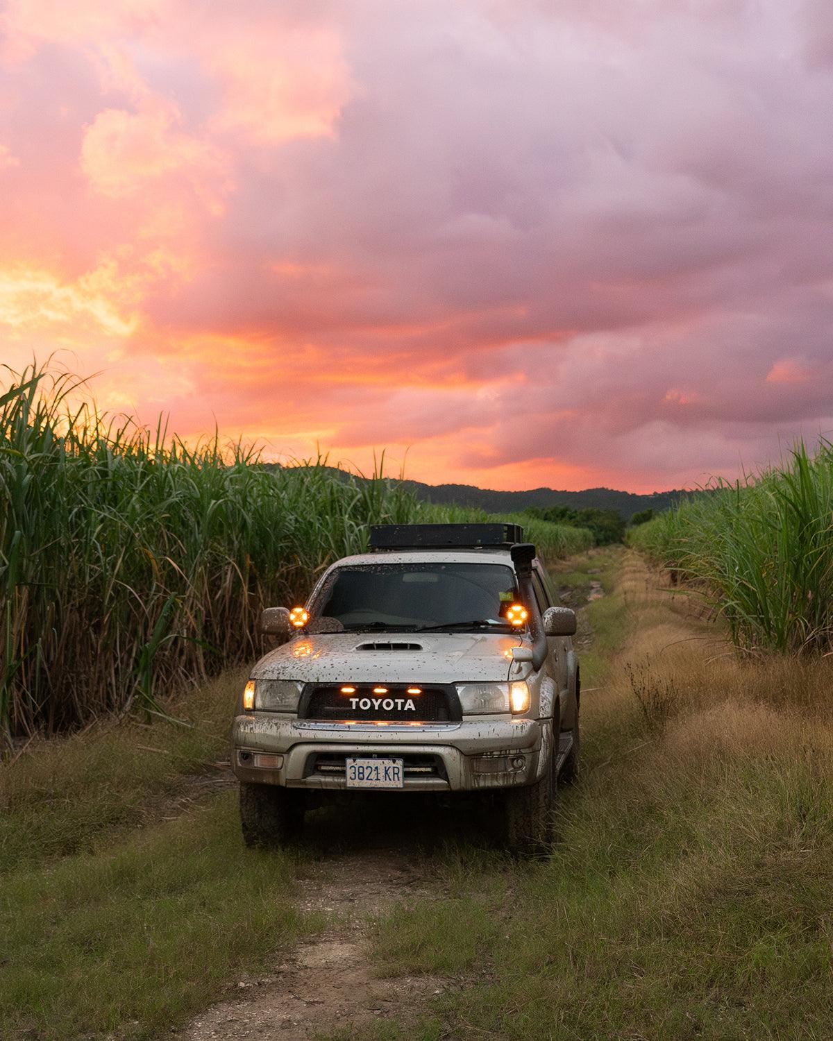 Auxbeam CUBE-Z Series 4" LED Pod Lights – Spot Beam, White DRL & Amber Turn Signal