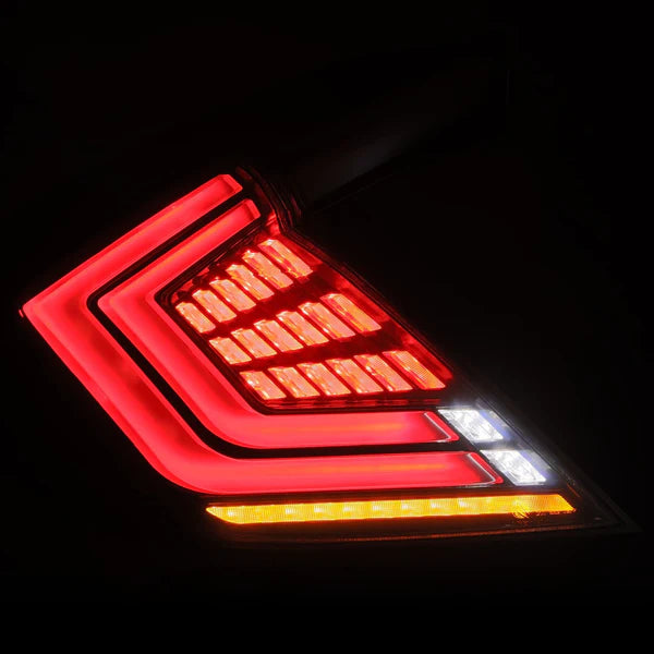 AlphaRex NOVA-Series LED Prismatic Tail Lights for 2017+ Honda Civic Hatchback [FK7/FK8]