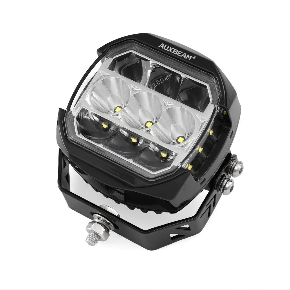 Auxbeam XP-ULTRA Series 5" LED Side Shooter Pods – 174W, White DRL & Amber Turn Signal