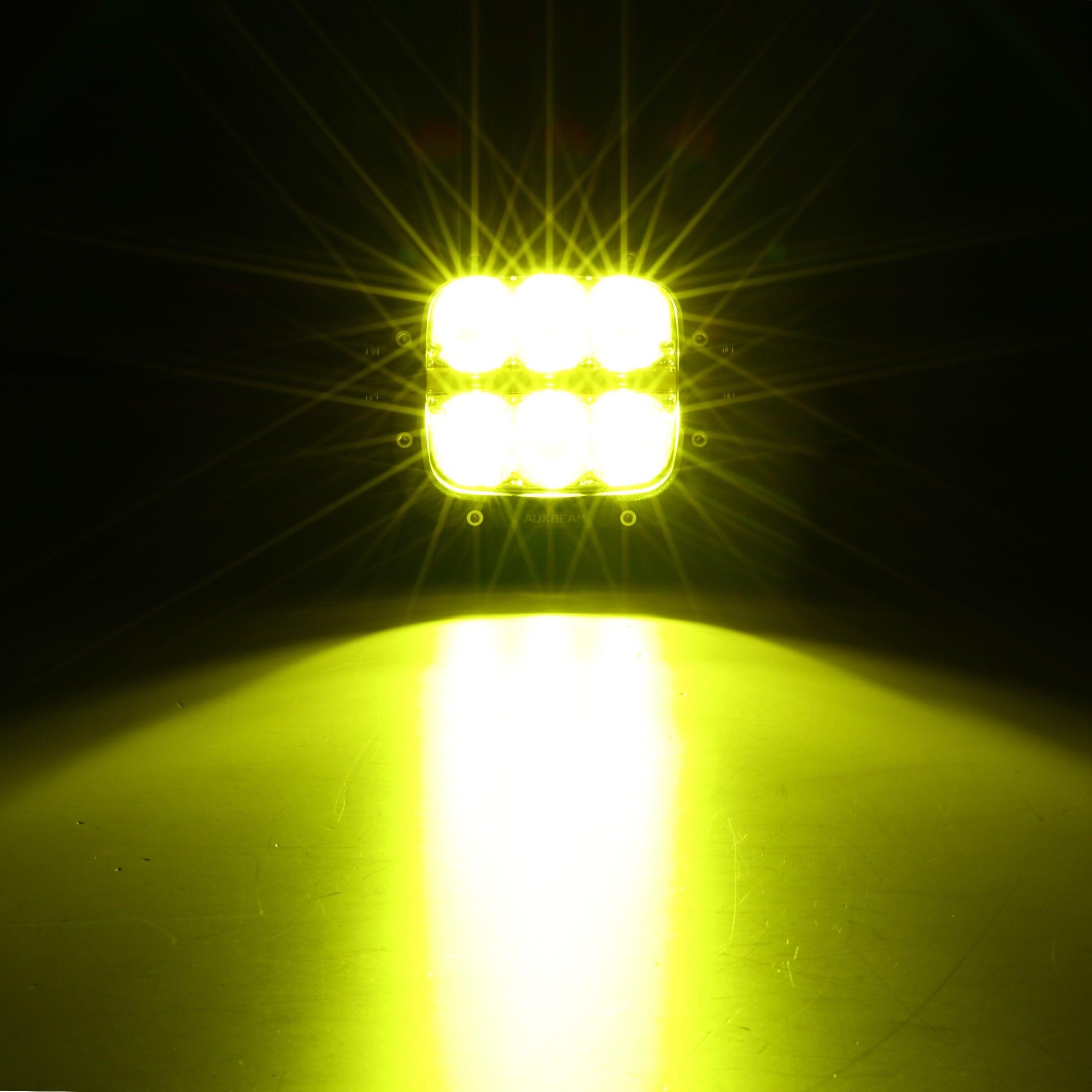 Auxbeam XP-ULTRA Series 5" LED Pods – 132W, 15,600LM, White/Amber, Amber DRL